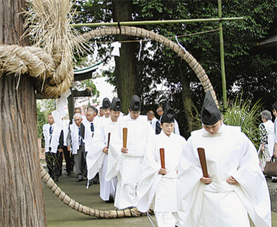 伝統行事 6月30日は夏越大祓(なごしのおおはらえ) 三之宮比々多神社(三ノ宮) | 伊勢原 | タウンニュース