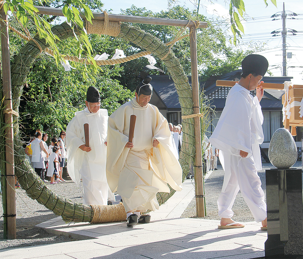 無病息災願う 大神宮で大祓・茅の輪神事 | 伊勢原 | タウンニュース