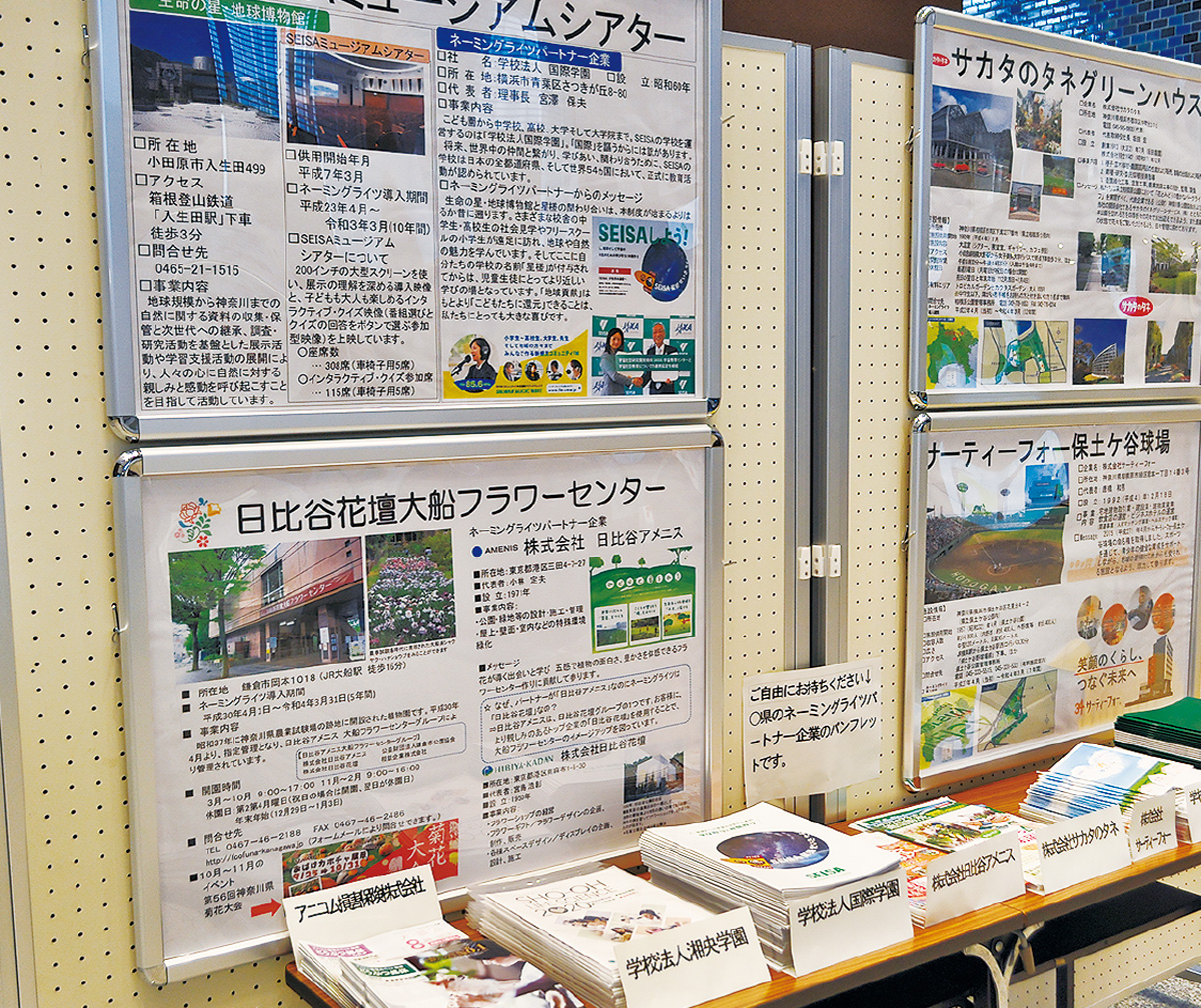 パートナー企業を紹介したパネル展(県庁舎)