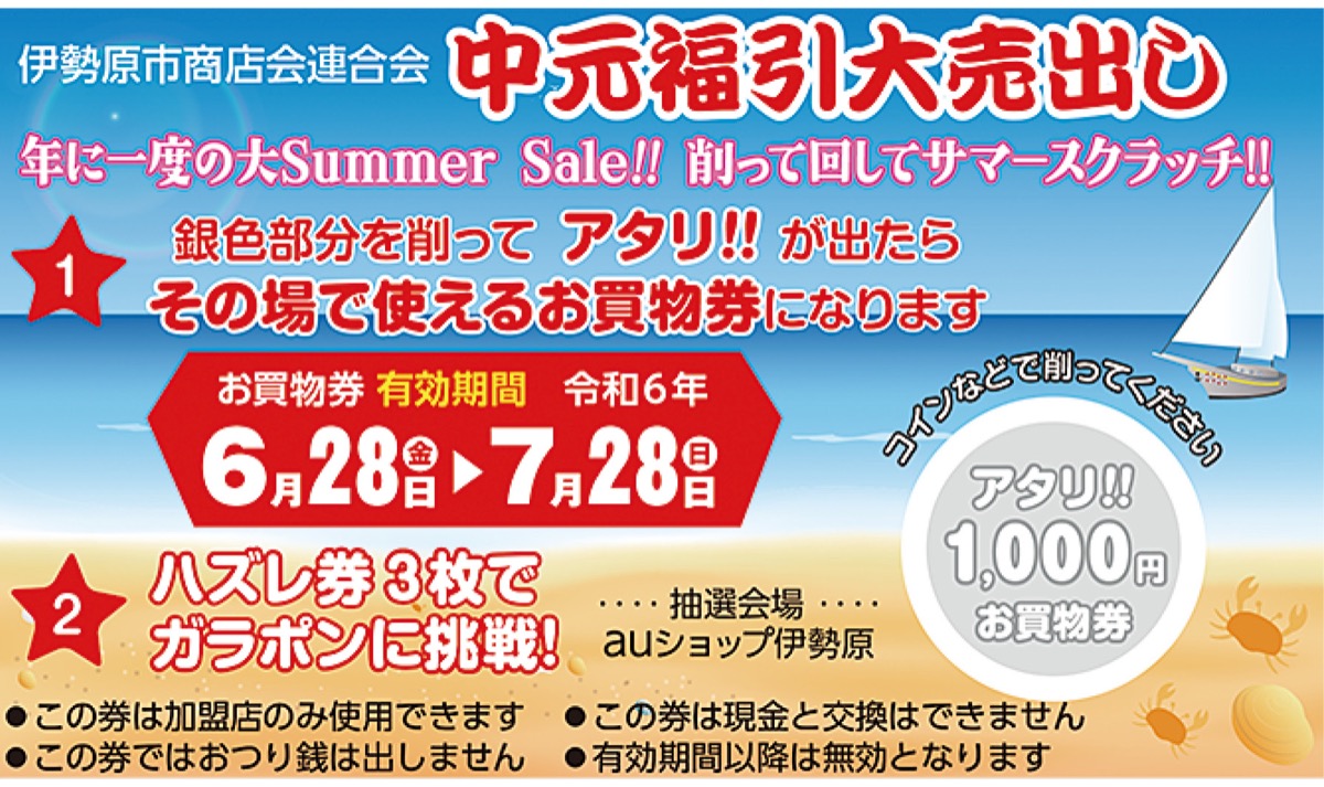 中元福引大売り出しにＧｏ！