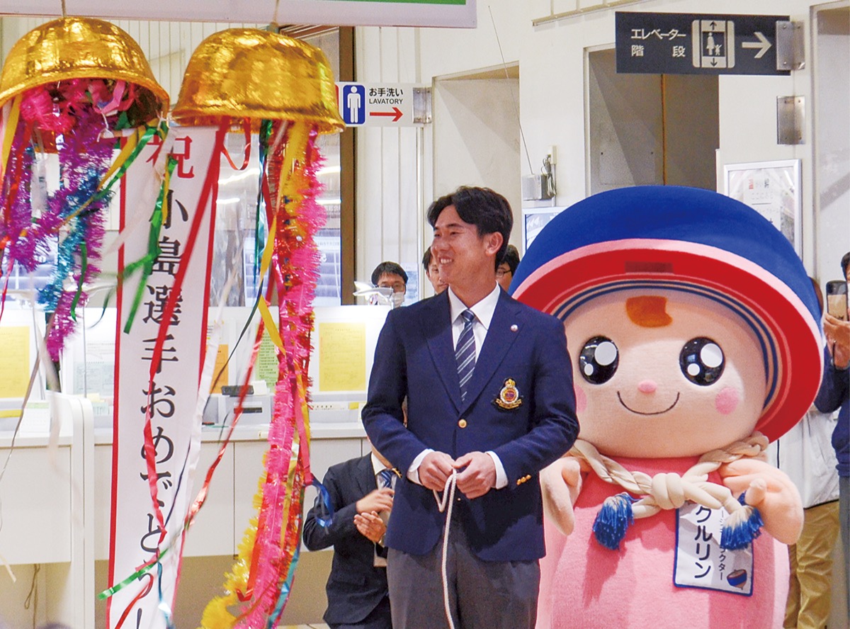 市役所に凱旋訪問