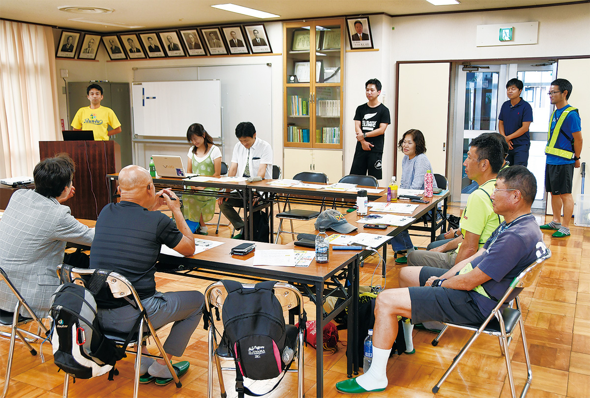 「夜回りラン」交流深める