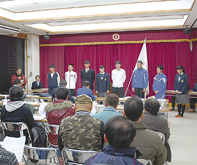 健闘誓う結団式