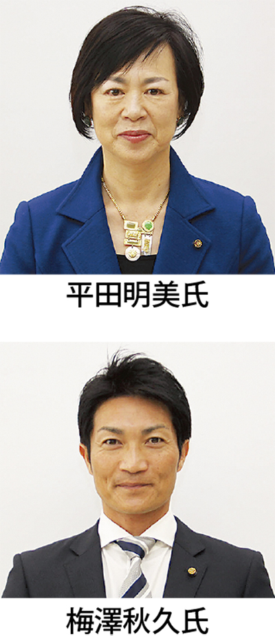 平田氏と梅澤氏が再任
