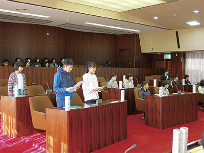 小学生が村に提言