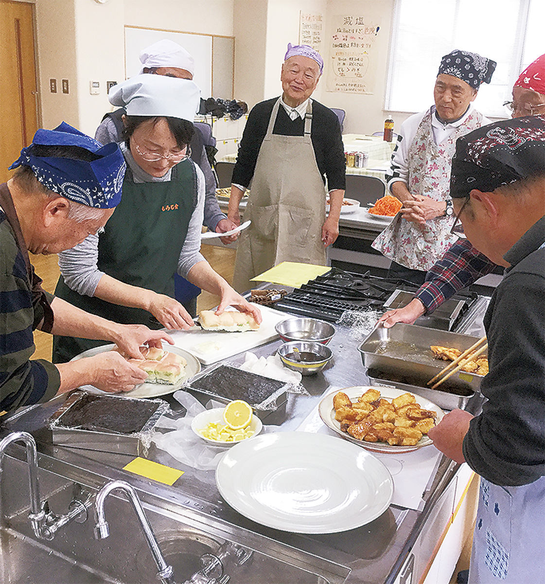 節目を祝いバイキング