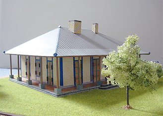 ティボディエ邸の模型（秋水プロジェクト提供）
