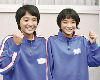 笑顔がそっくりな姉・美沙希さん（左）と妹・未菜美さん