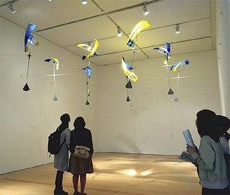 新宮晋《空のこだま》2016年長崎県美術館での展示時に撮影　ⓒSusumu Shingu