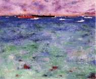 光に満ちた色彩の「航跡」