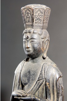 《銅造観音菩薩立像》（部分）像高30.4cm、浄土寺蔵