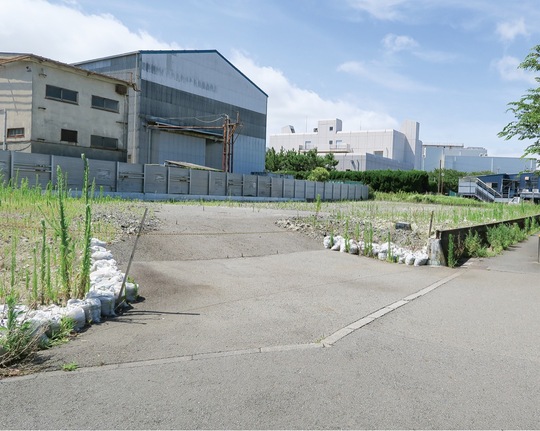 久里浜工業団地一角にある工場用地