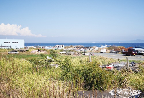実証実験の場となる北下浦漁港（上宮田地区）