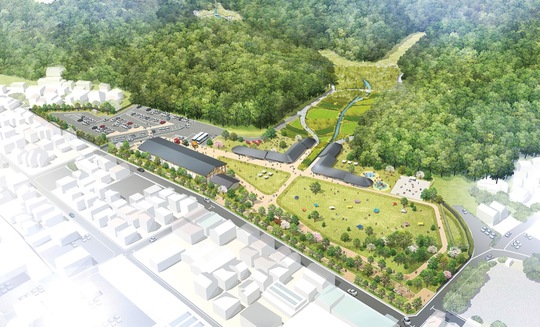 「大矢部みどりの公園」イメージパース（横須賀市提供）