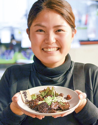 特製たれで臭みを消したマグロの茜身