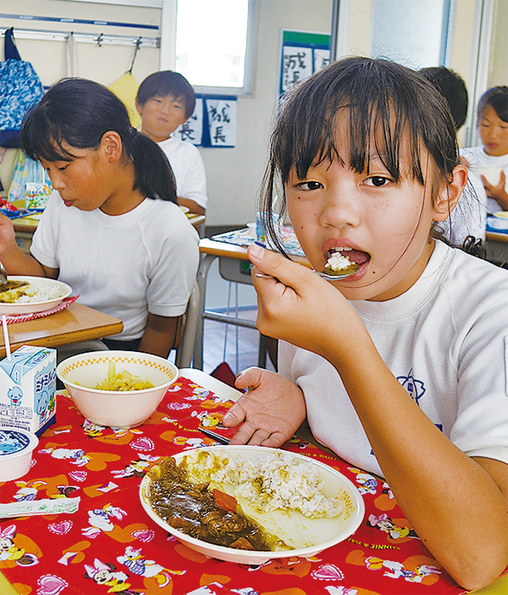 通常のカレーよりも具材が大きくピリ辛な味付け