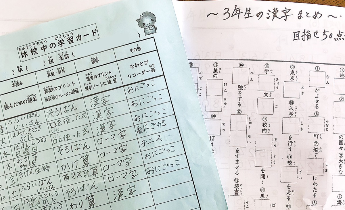 学校休校 家庭学習どうしてる 市立小中はプリント中心 横須賀 タウンニュース