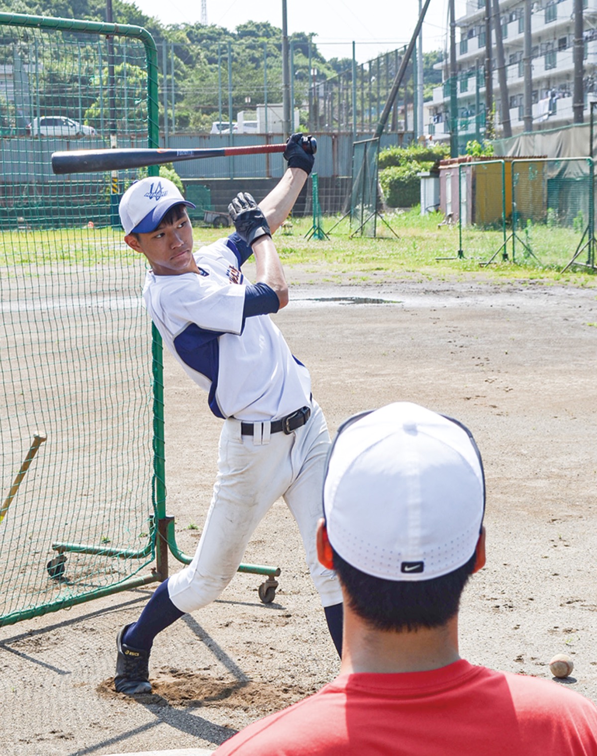100球のティー打撃でミスは1球のみ