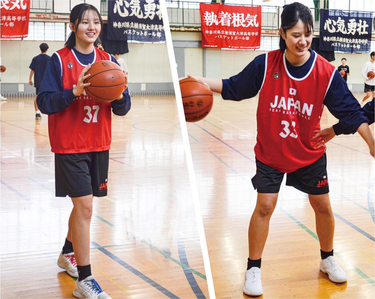 県立横須賀大津高3年の加藤志希さん(写真左)と志野さん姉妹