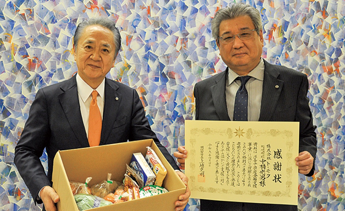 官民連携で食糧支援