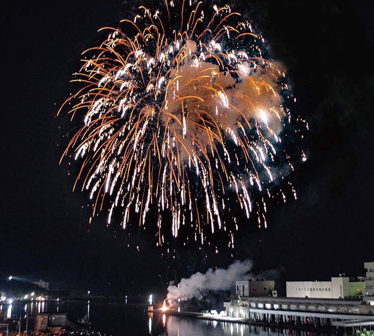 １３００発が冬空染める