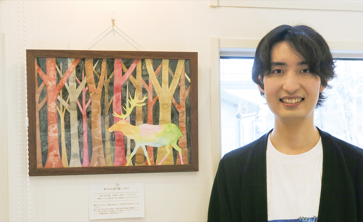 繊細な筆遣い｢冬景色｣