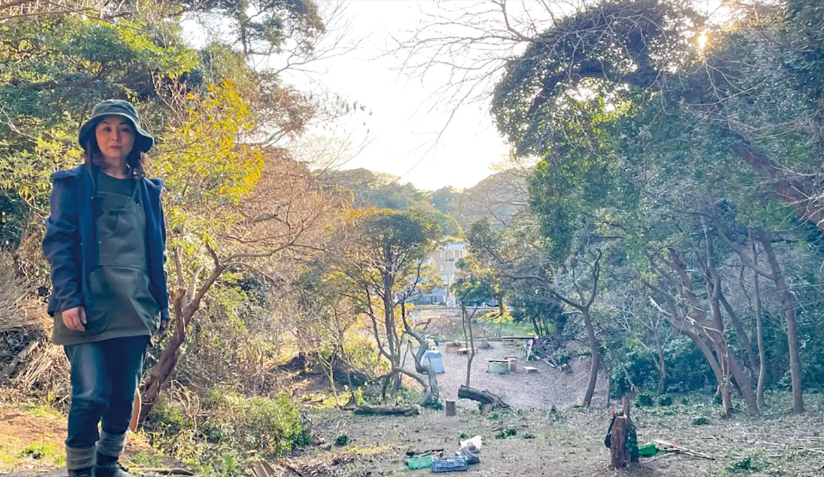 観音崎に手作りキャンプ場