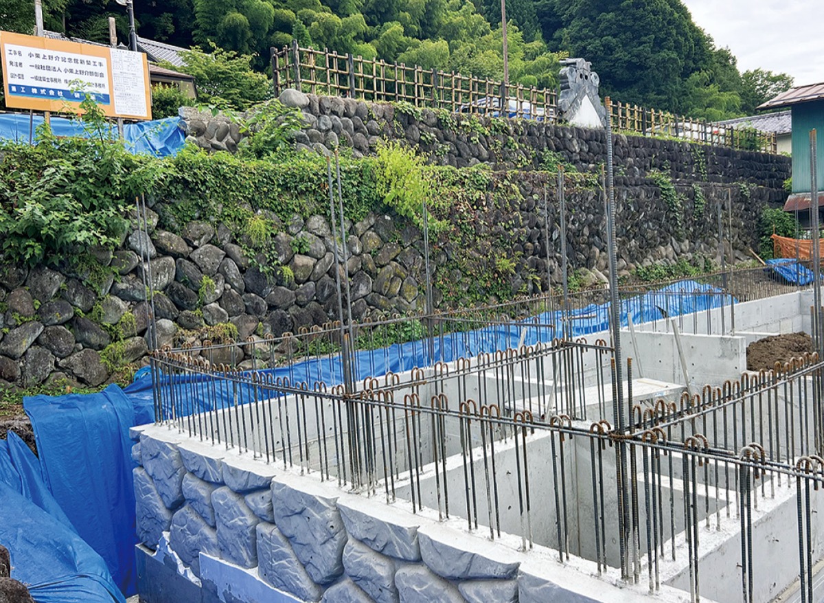 建設中の「小栗上野介記念館」