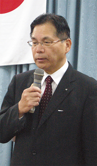 三浦半島の観光活性に意欲的な三浦藤沢信金の平松理事長。経済通、渋沢栄一研究者として知られ講演も多数こなす