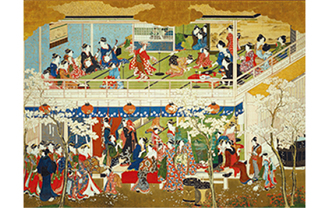 アメリカ・コネティカット州ワズワース・アセーニアム美術館から来日した「吉原の花」