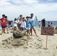 砂のアートに挑戦