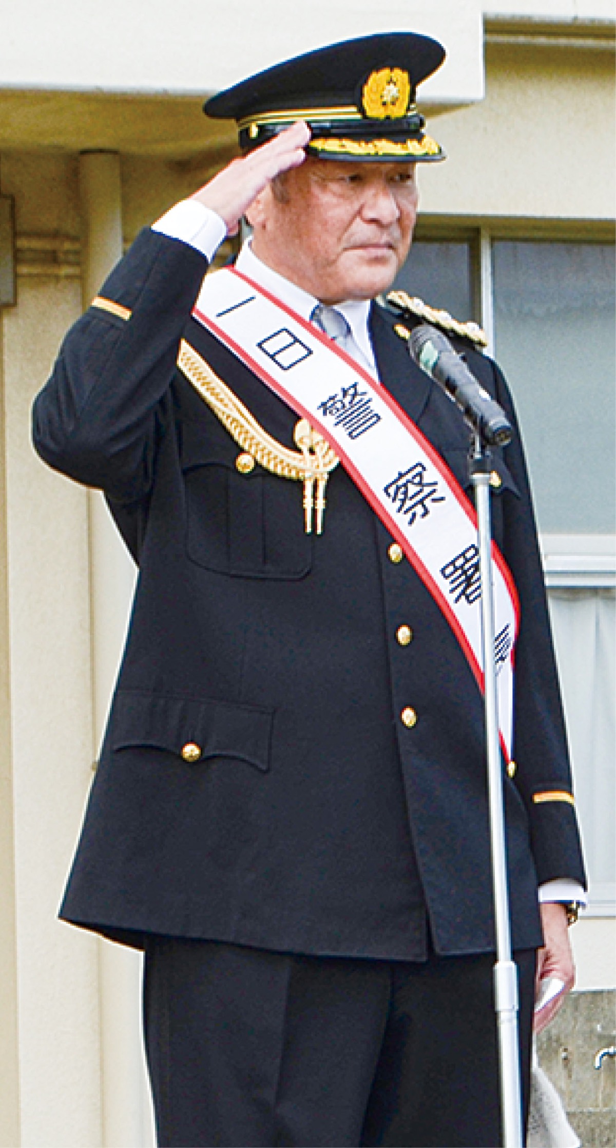 一日警察署長で交通安全啓発