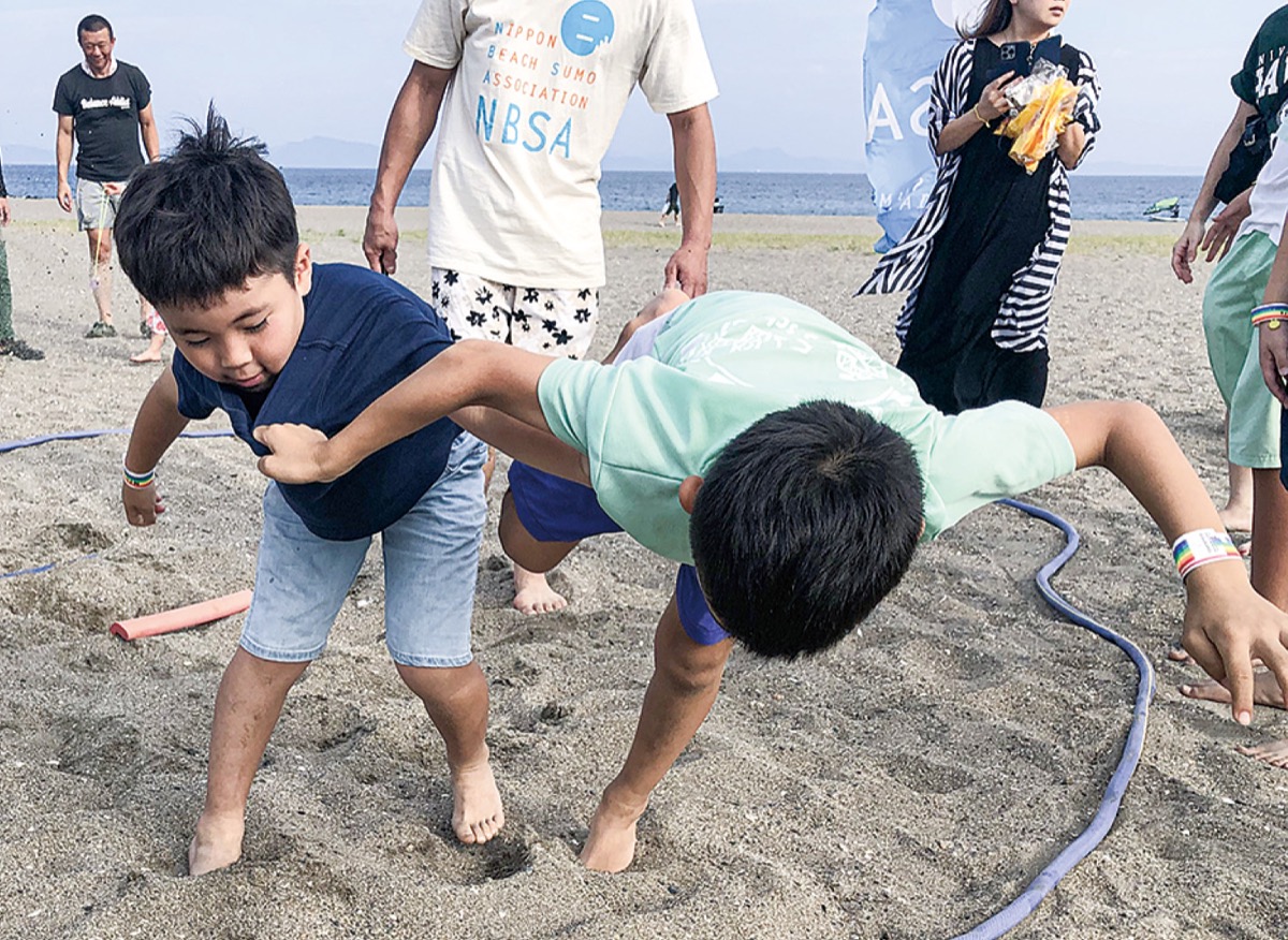 三浦海岸で｢どっこい｣