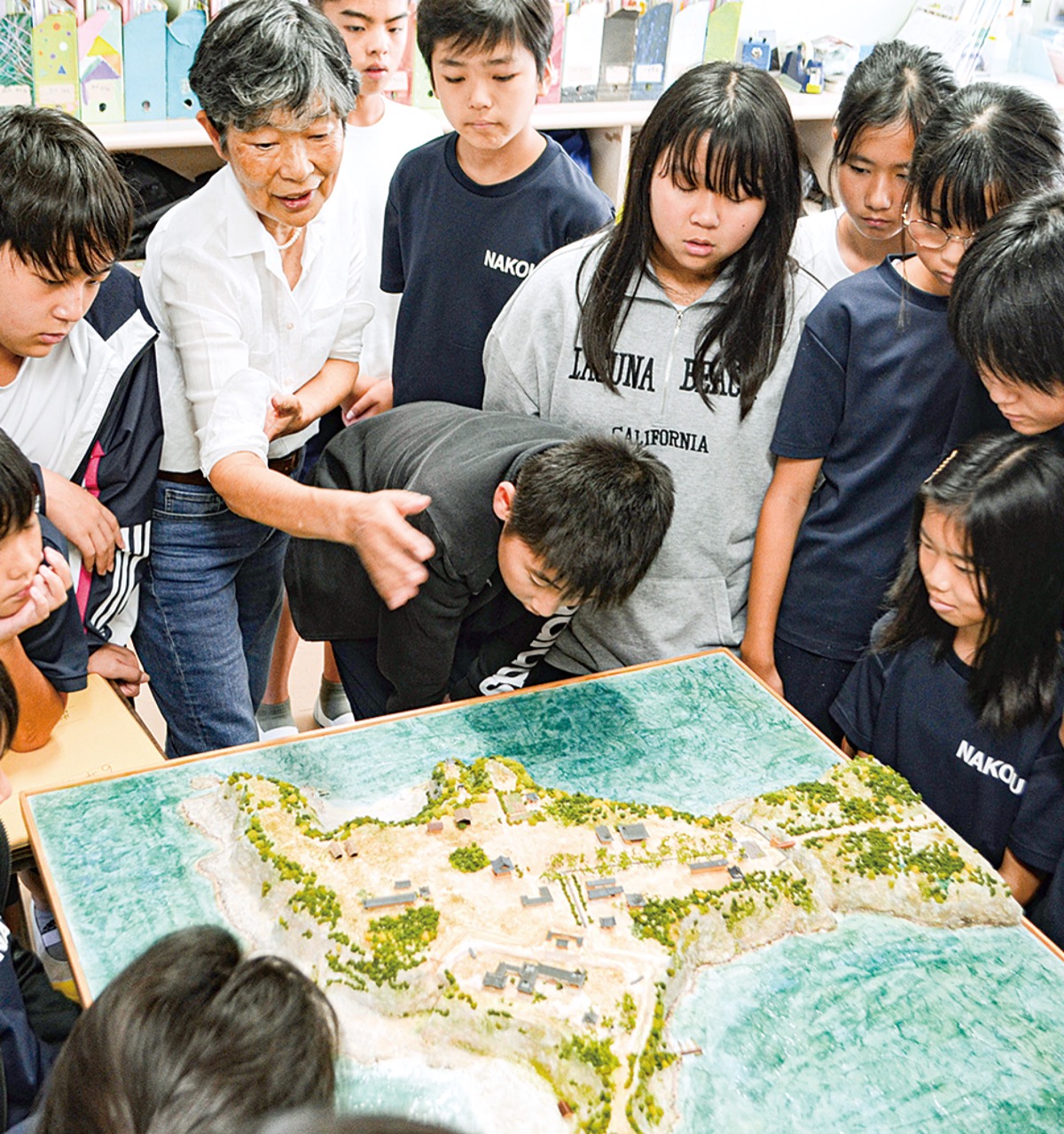 ジオラマで新井城学ぶ