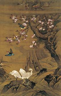 《白鷺図》 呂紀派 中国・明時代（16世紀）