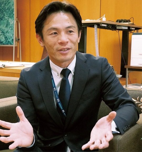 新年の抱負を語る山梨町長