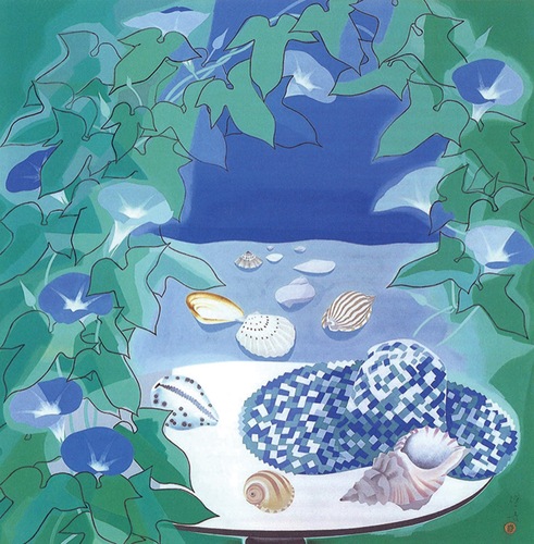 山口蓬春『夏の印象』１９５０年 個人蔵