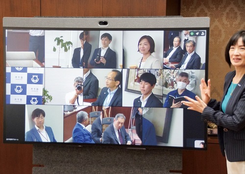 デモンストレーションの画面