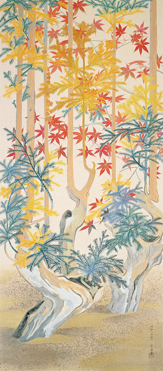 山口蓬春《秋影》１９３９年 東京国立近代美術館蔵　＊当館初展示