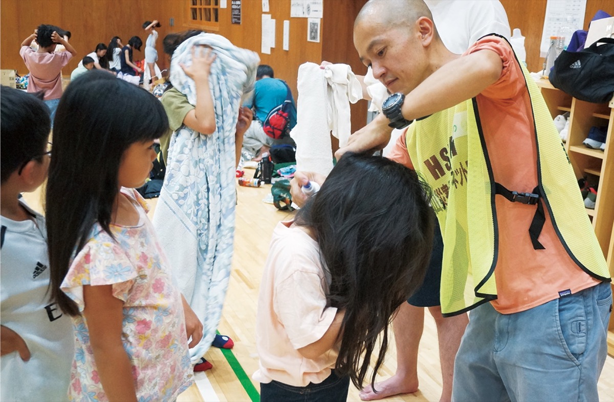 水不要のシャンプー体験