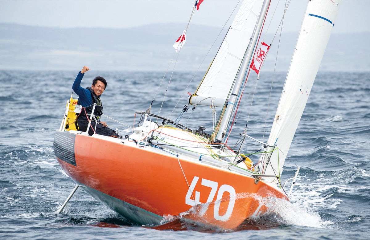 2019年、「ミニ・トランザット」に出場。自身初の大西洋横断を果たした(本人提供)