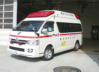 市内には12台（予備４台）の救急車が配備されている