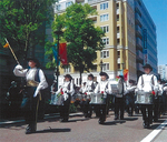 【鵠沼高校】５月３日の横浜開港祭みなと祭ではパレードに参加し演奏を披露（写真提供＝鵠沼高校）