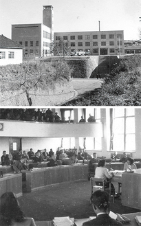 完成当時の市役所本館と議場（写真提供：藤沢市）