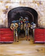 闘牛テーマに初個展