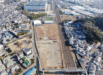 新駅設置が予定されている藤沢-大船駅間（藤沢市提供）