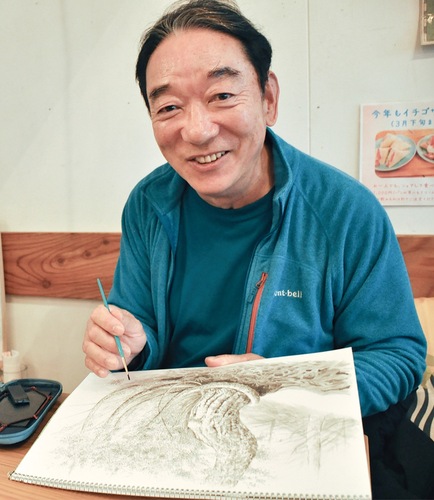 自己流の墨絵。楽しむが基本スタンス