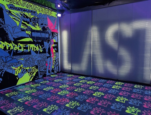 「未来」を表現した空間（藤沢市アートスペース提供）