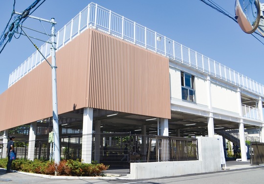 完成した津波避難タワー