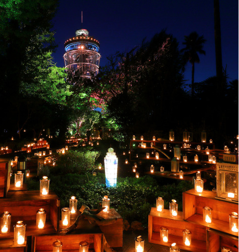 江の島シーキャンドルとろうそくの輝き（過去）